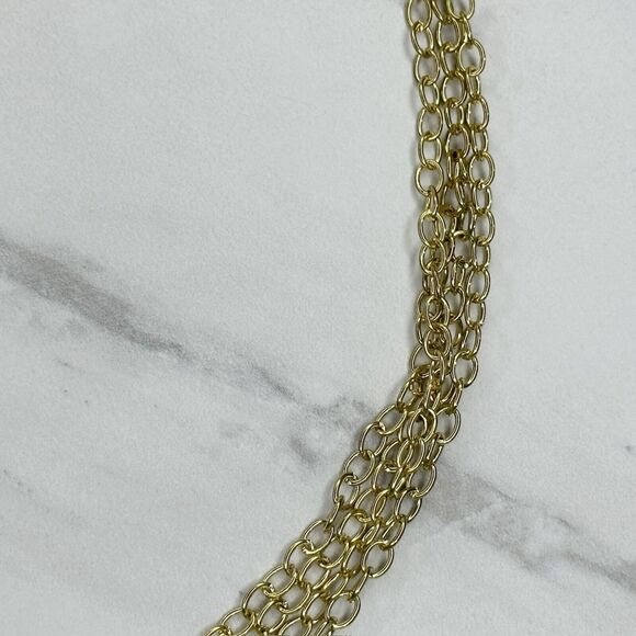 Rainbow Charm Gold and Silver Tone Chain Link Pants Chain - Picture 4 of 10